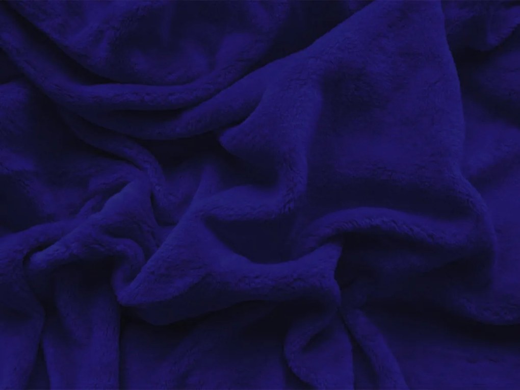 XPOSE® Mikroplyšová plachta Exclusive - tmavo modrá 140x200 cm