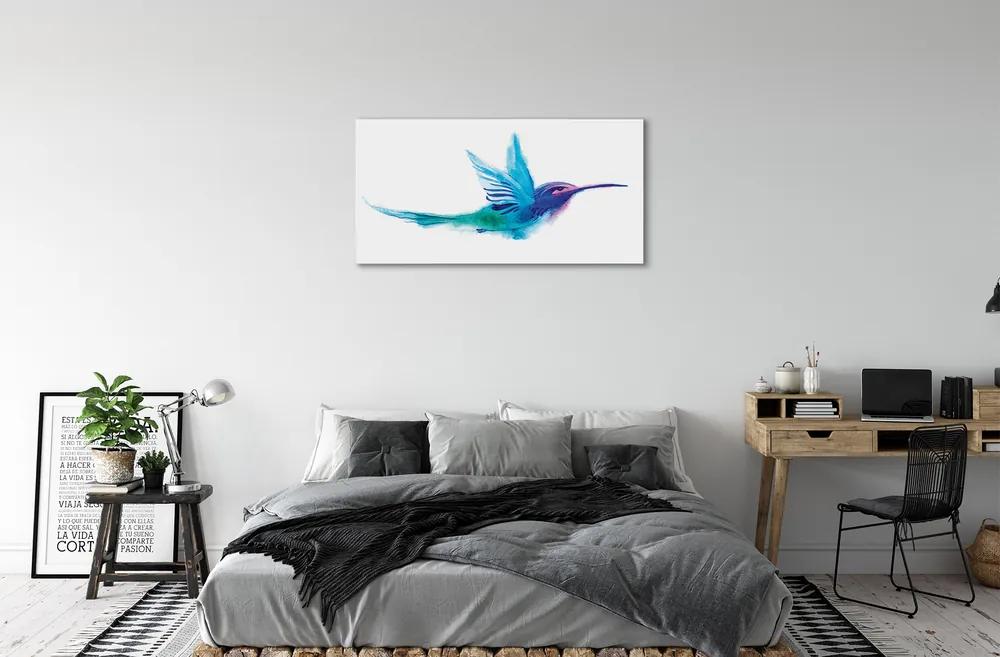 Obraz na plátne maľované papagáj 125x50 cm