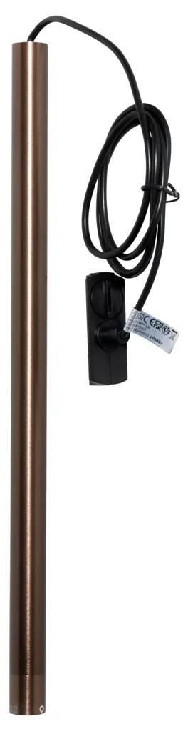 Moderné závesné svietidlo tmavá bronz pre 1-fázový koľajnicový systém - Iconic Frini