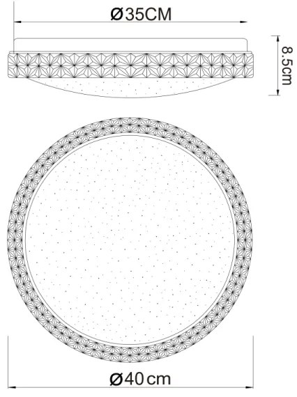 Globo 41749-22 - LED Stropné svietidlo OVI LED/22W/230V