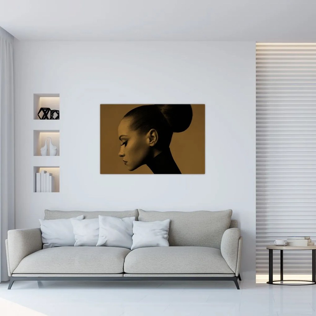 Obraz - Žena z profilu (90x60 cm)