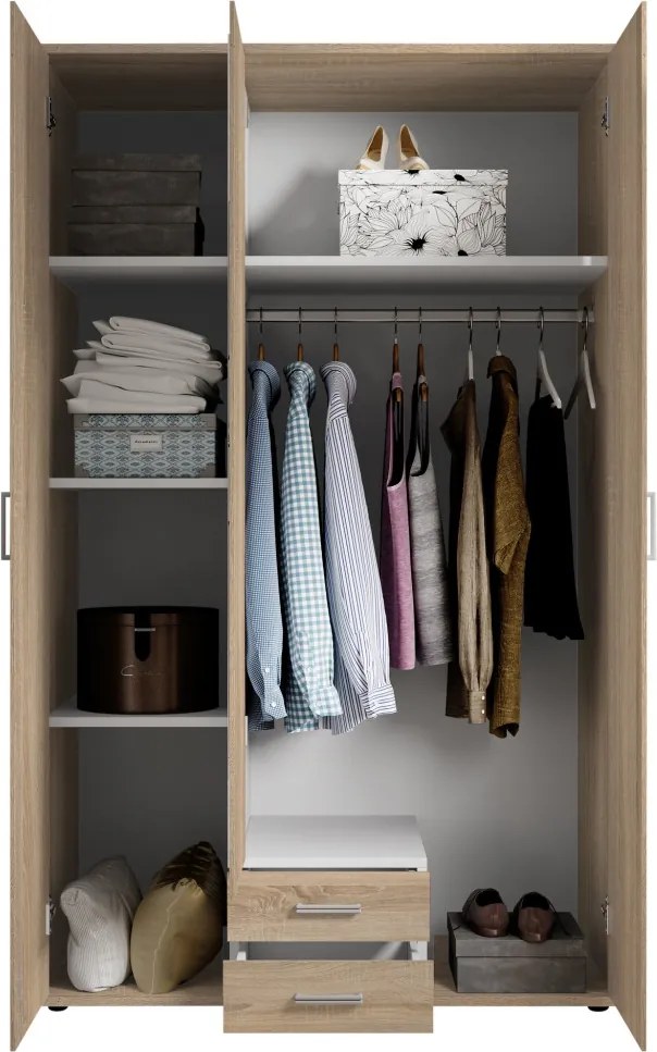 Šatníková skriňa Karl, dub sonoma