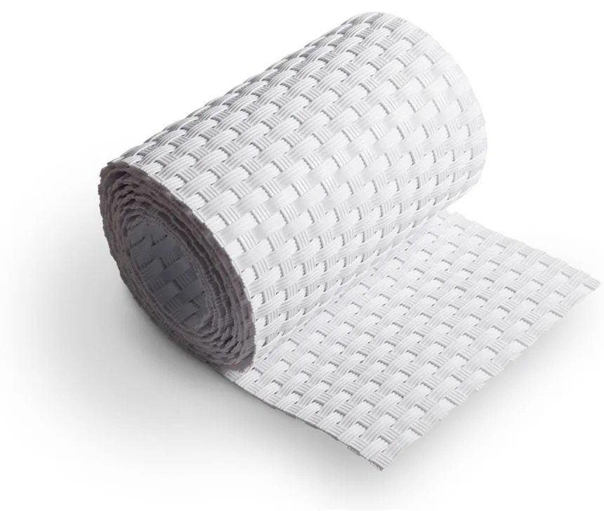 DECOREUM RATTANART Krycia páska na oplotenie 19/255 cm biela RD 07 88945