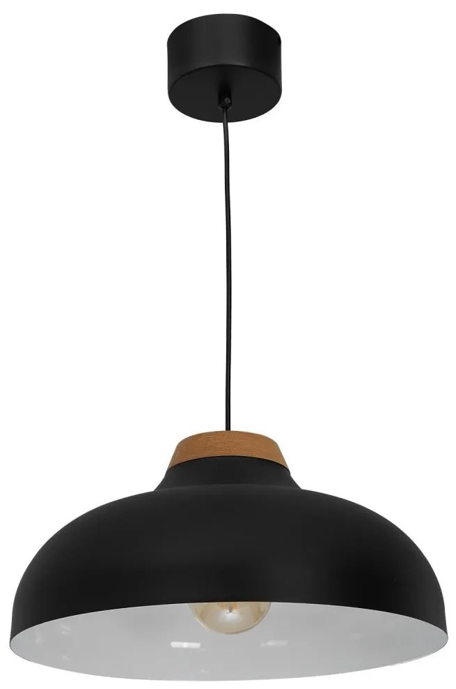Luster na lanku BURGOS 1xE27/60W/230V čierna
