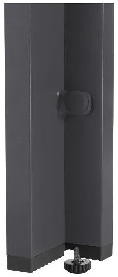 Livarno home Hliníkový záhradný stôl Houston/Toronto, sivý (100385866)