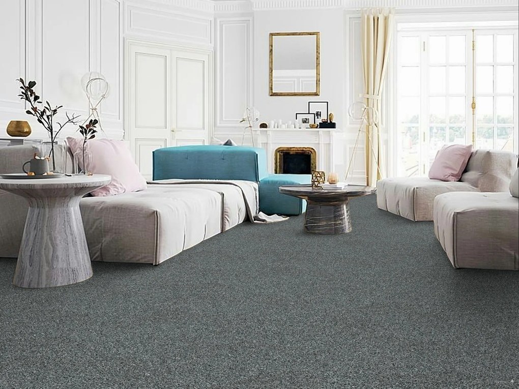 Koberec metráž Sparkle 663, na mieru, šíře 4m,5m, šedá, ab (mriežka), chodba / predsieň, Lano