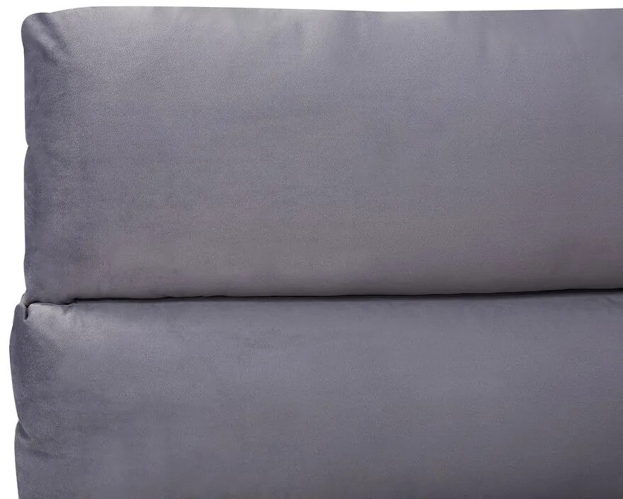 Manželská posteľ 160 cm BALSAS (textil) (sivá) (s roštom). Vlastná spoľahlivá doprava až k Vám domov. 1018561