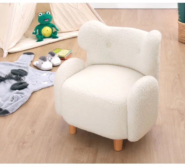 Detské kreslo TOBI biele