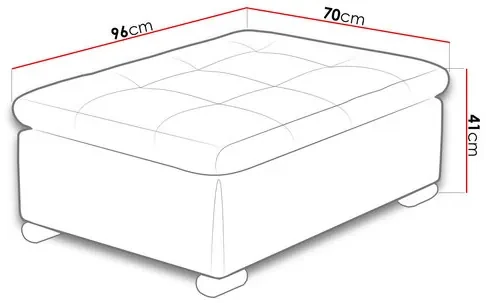 Taburetka Talina veľká (ekokoža soft 011 + lux 06). Vlastná spoľahlivá doprava až k Vám domov. 1053880