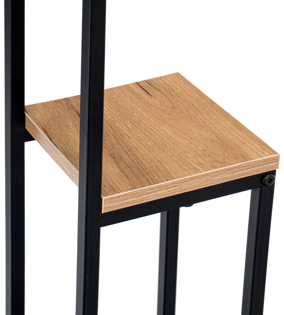 Stojan na kvety Hazel svetlohnedý/čierny