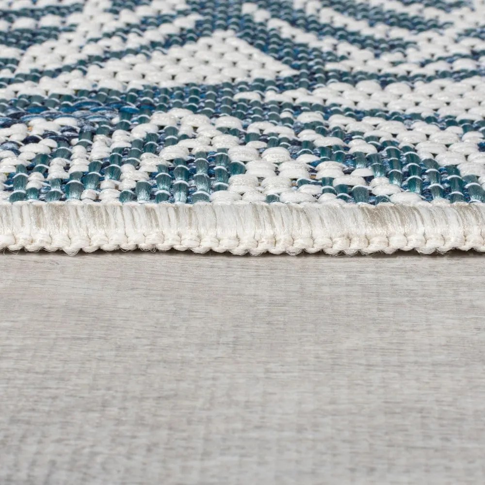 Zeleno-modrý vnútorný a vonkajší koberec 80x230 cm Bella Leaf – Flair Rugs
