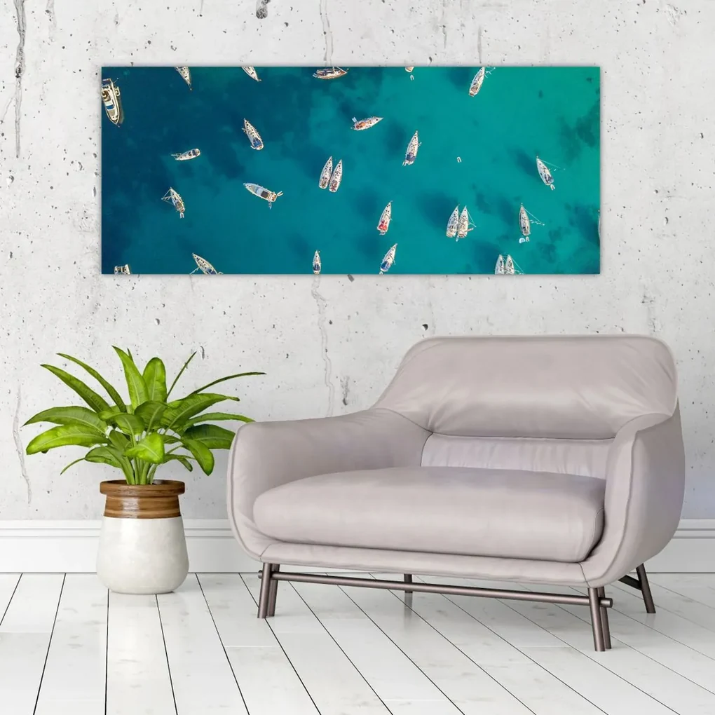 Obraz - Plachetnica (120x50 cm)