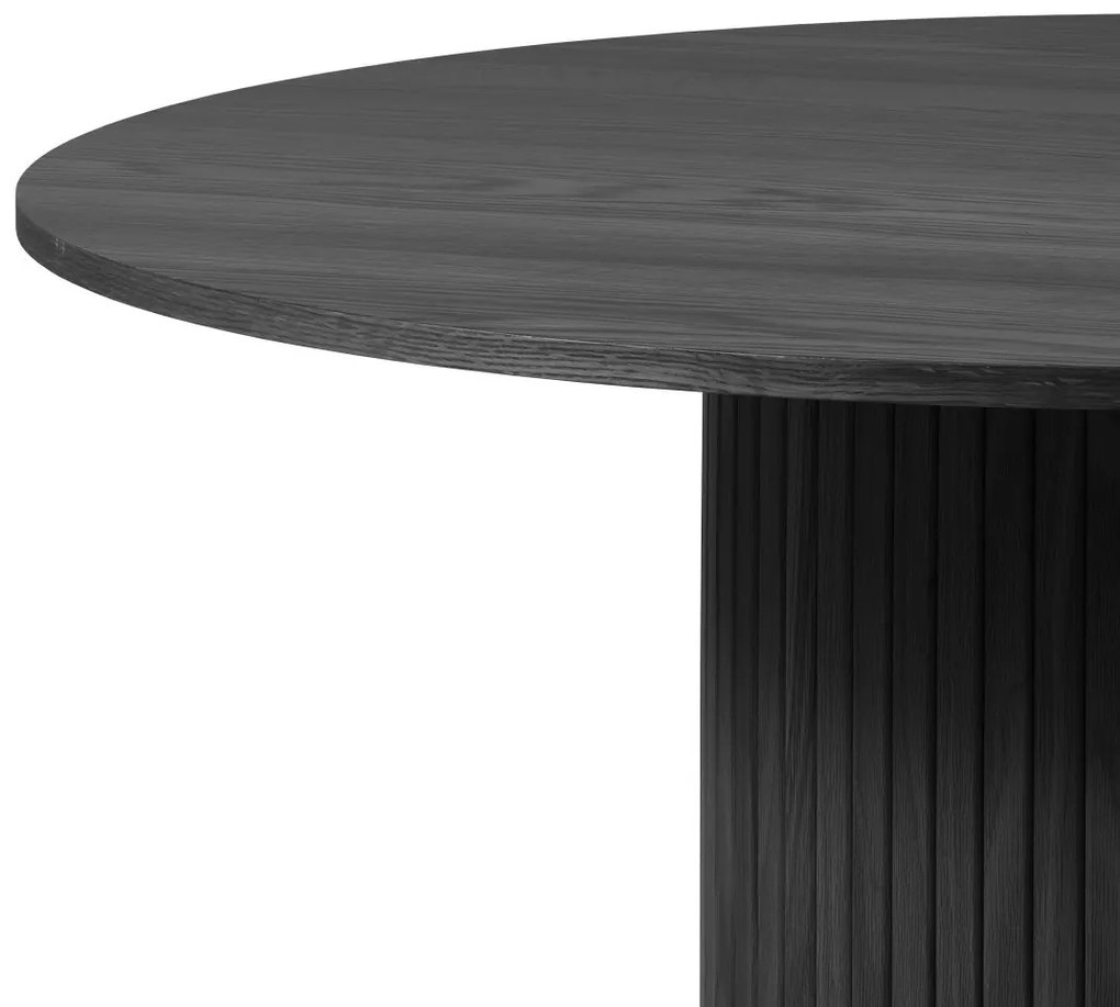 NOLA JEDÁLENSKÝ STÔL - Ø120 cm black oak