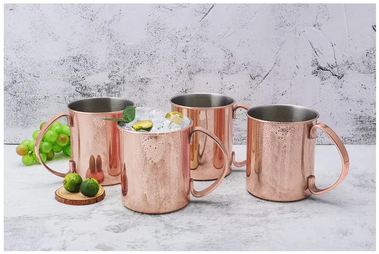 Echtwerk Hrnček z nehrdzavejúcej ocele Moscow (4 kusy, 1000 ml, medená) (100343375)