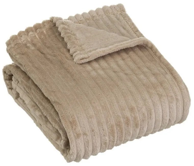 Hnedá deka z mikroplyšu 130x160 cm Fur Velvet – Casa Selección
