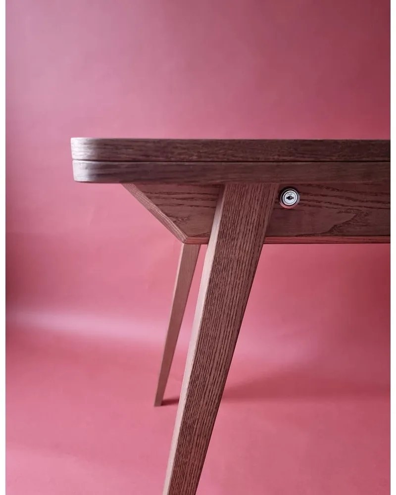 Rozkladací jedálenský stôl s doskou v dekore jaseňového dreva 65x90 cm Envelope – Ragaba