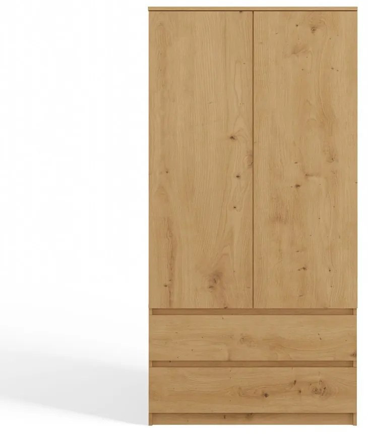 Šatníková skriňa Musecalo 1 (dub artisan). Akcia -20%. Vlastná spoľahlivá doprava až k Vám domov. 1132723