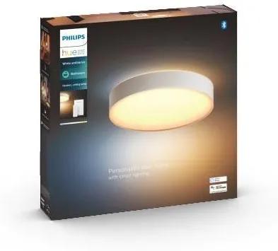 PHILIPS HUE Prisadené stropné LED inteligentné osvetlenie HUE DEVERE s vypínačom, 33,5 W, teplá biela-studená bi