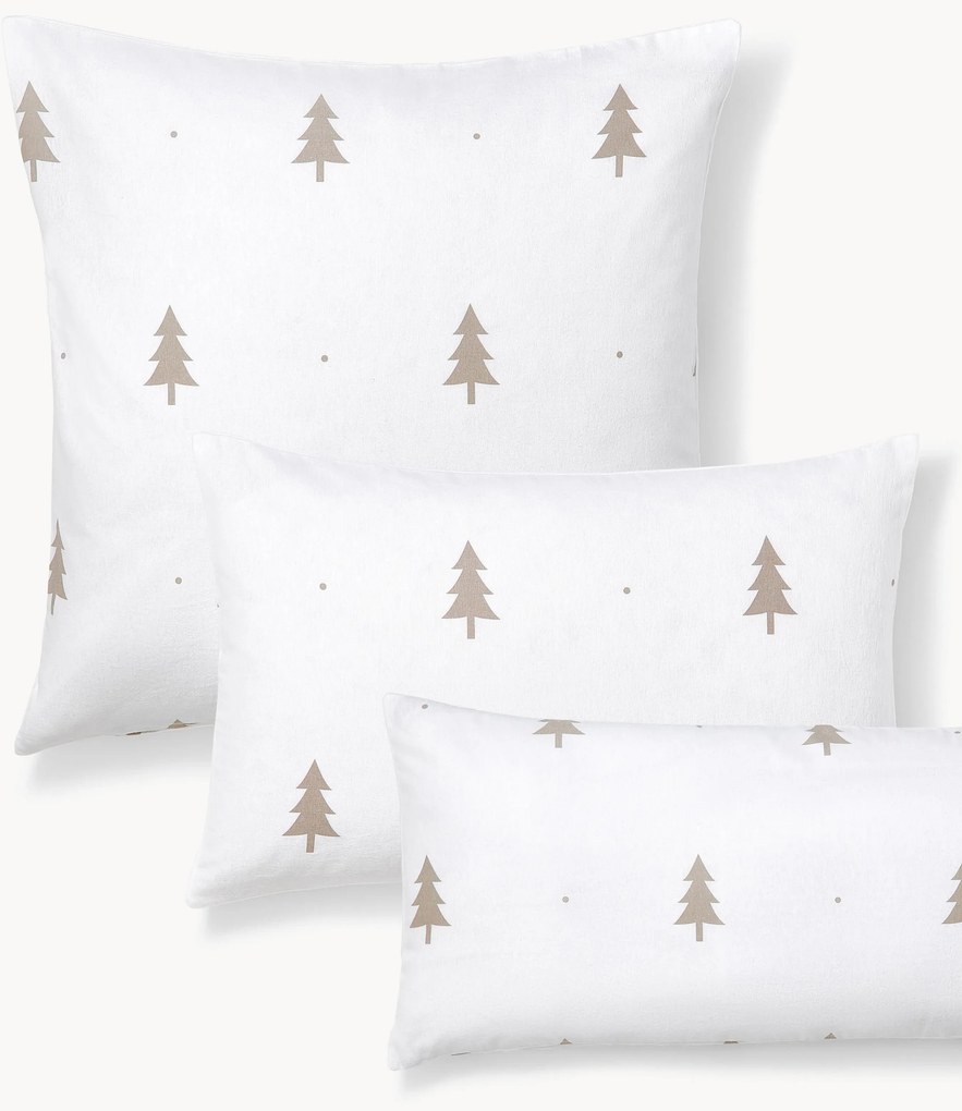 Flanelová vianočná obliečka na vankúš X-mas Tree