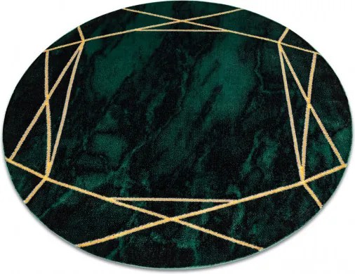POŠKODENÝ Kusový koberec Emerald 1022 green and gold kruh, 120x120 (priemer) kruh, zelená, obývacia izba, Dywany Łuszczów