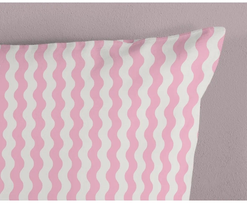 Ružové/tyrkysové bavlnené detské obliečky na jednolôžko 140x200 cm Sweety – Good Morning