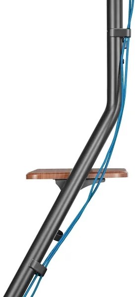 Nedis TVSM6200BK - Podlahový stojan pre TV 37-75" čierna/hnedá