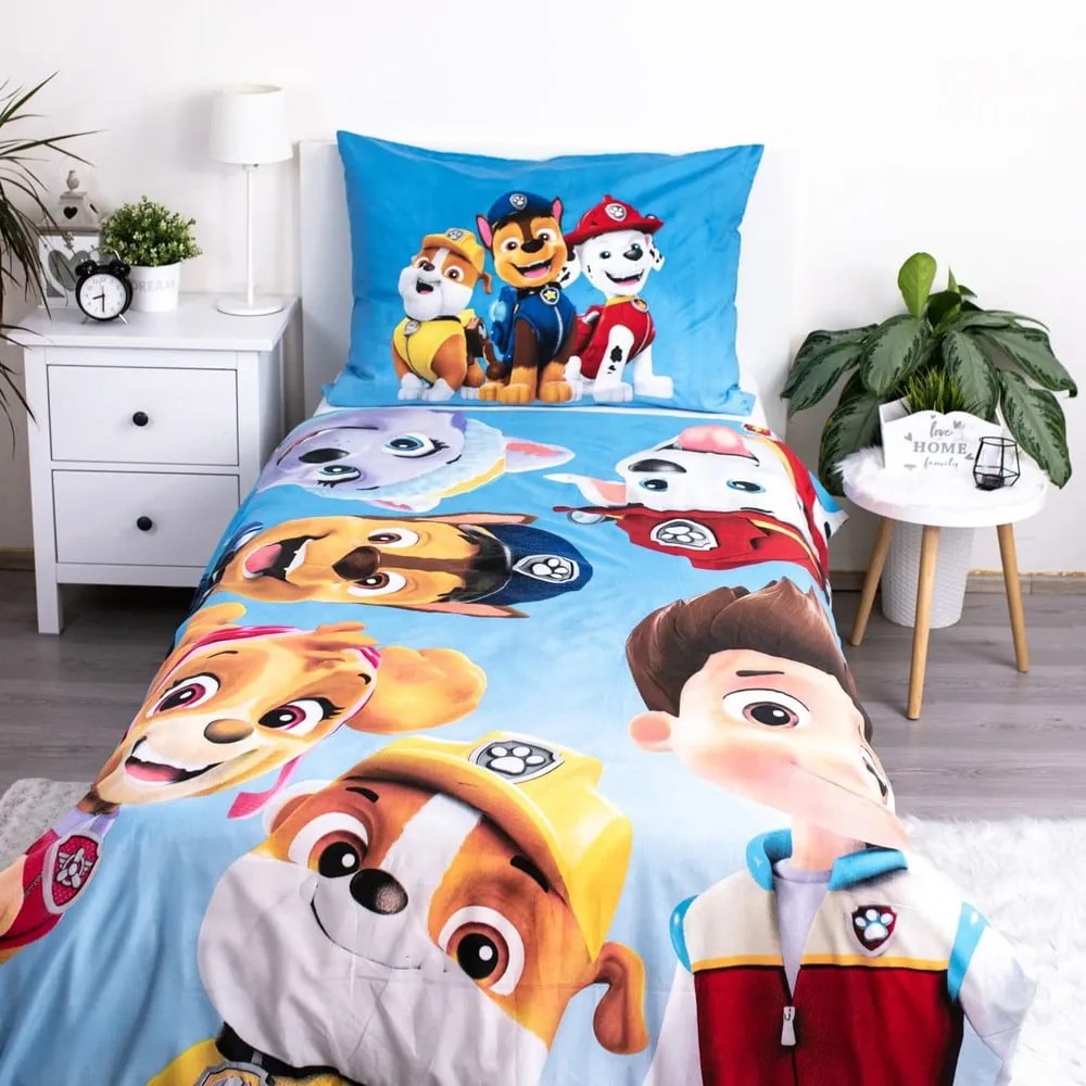 Detské obliečky na jednolôžko z mikrovlákna 140x200 cm Paw Patrol - Jerry Fabrics