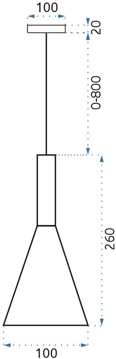 Dekorstudio Stropná lampa LETIZ čierna