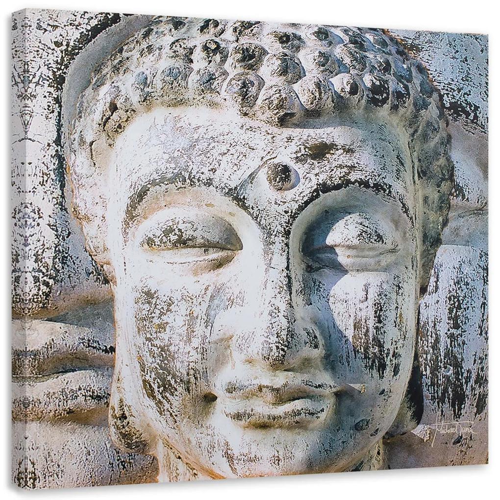 Gario Obraz na plátne Socha Budhu v stene Rozmery: 30 x 30 cm