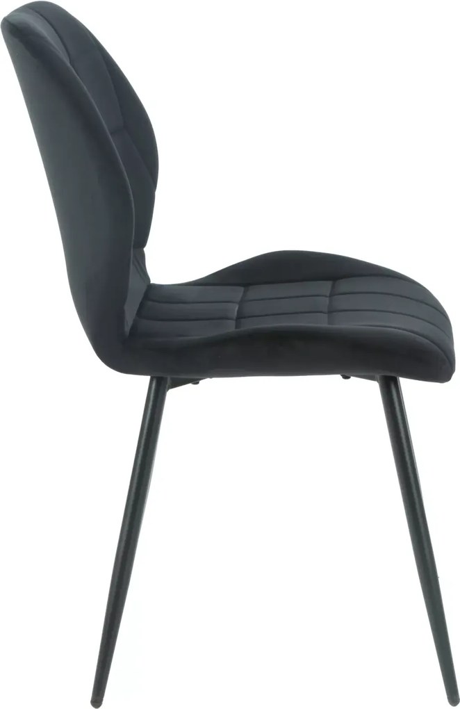 SI Stolička Jake Velvet čierna