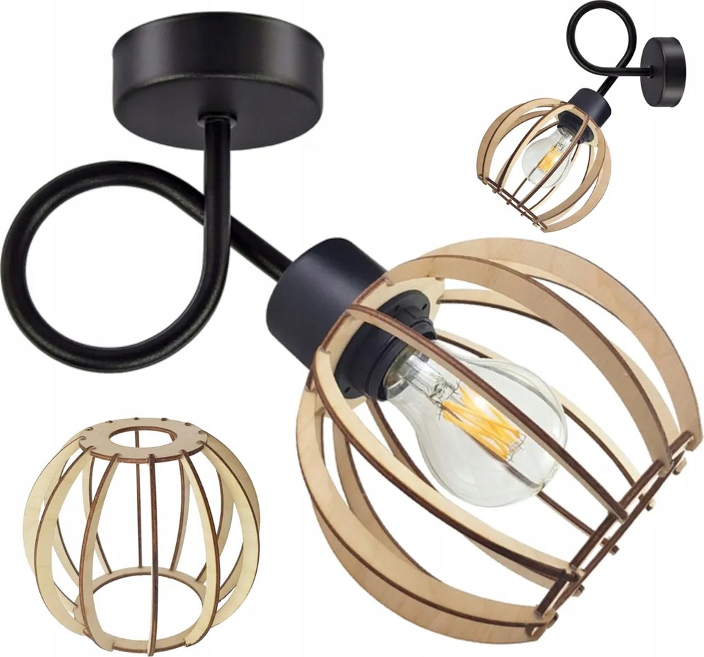 MALÁ ZÁVESNÁ LAMPA LOFT S GUĽOVÝM OBALOM