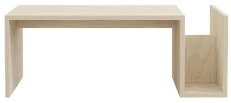 Konferenčný stolík MONEL, mramorový dekor, béžový