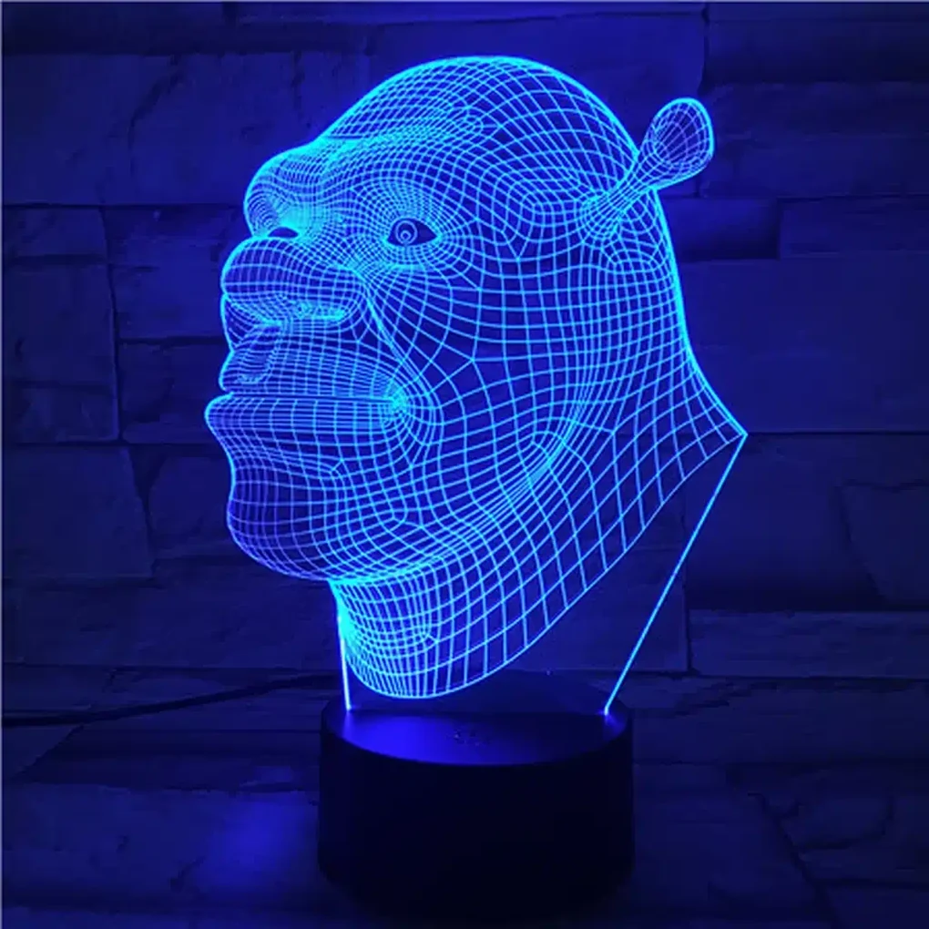 3Dmix 3DL-BSC017 – 3D LED nočná lampa - Shrek