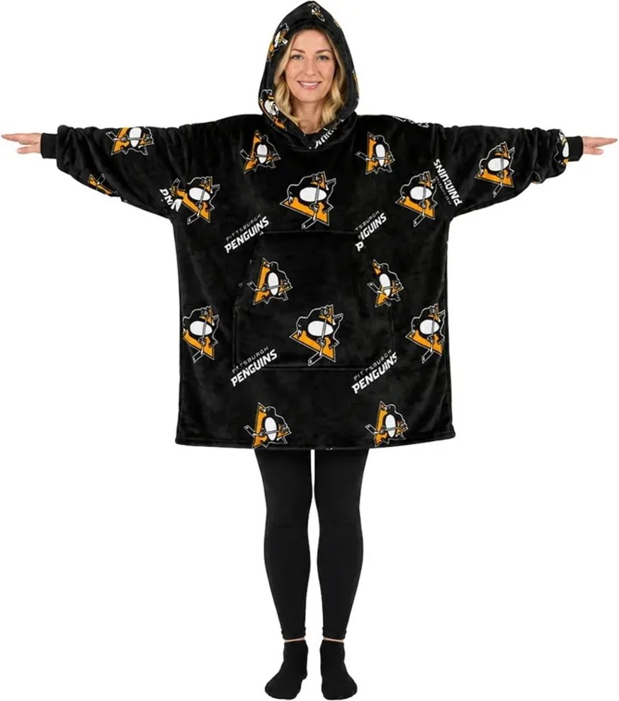 Mikinová televízna deka NHL Pittsburgh Penguins – veľ. S