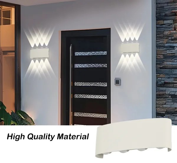 Brilagi - LED vonkajšie nástenné svietidlo FLAREBOX LED/8W/230V biela IP65