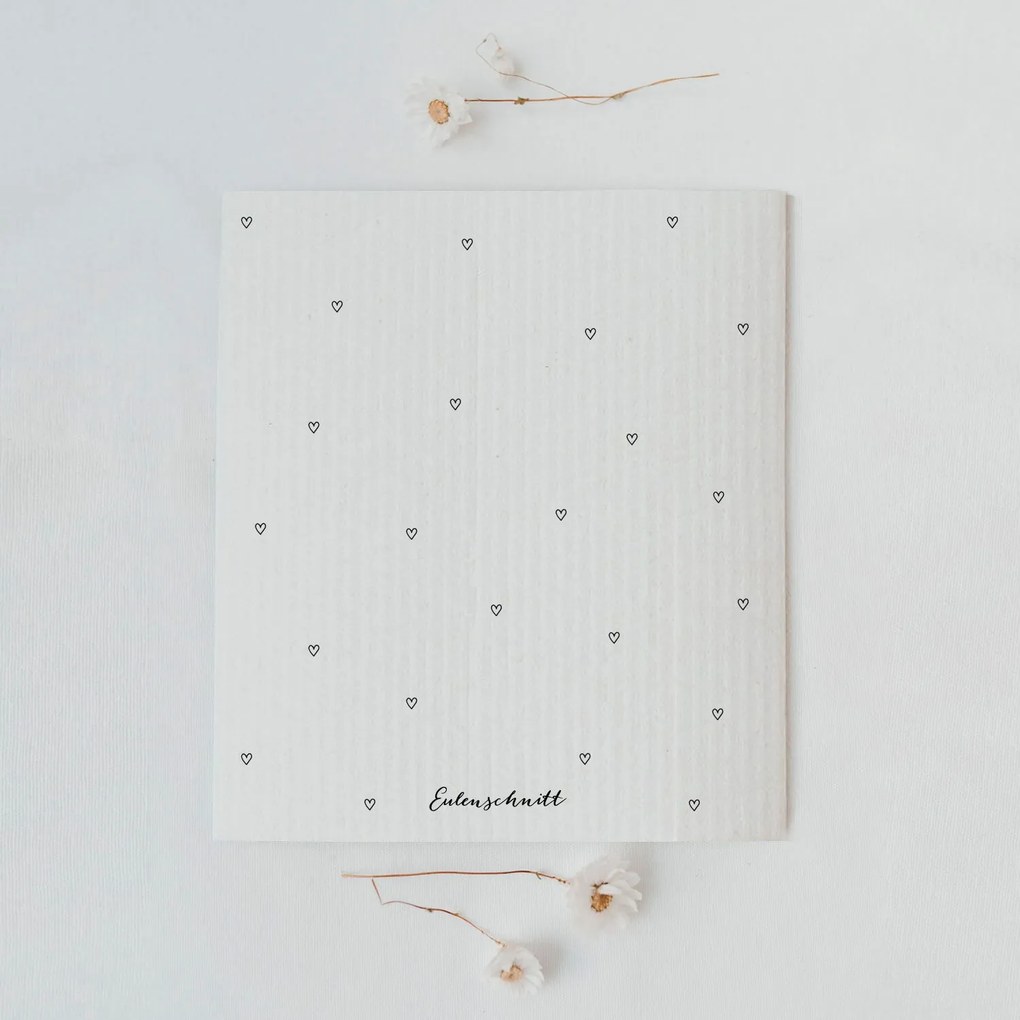 Eulenschnitt Prírodná hubová utierka Small Hearts – set 3 ks