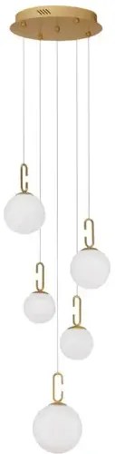 Rustikálny luster Hook 42 zlaté