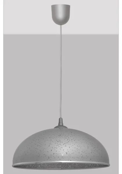 Luster na lanku CIRCLE 1xE27/15W/230V šedá