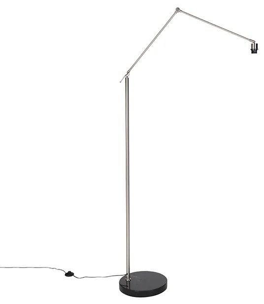 Moderná stojaca lampa oceľ nastaviteľná - Editor