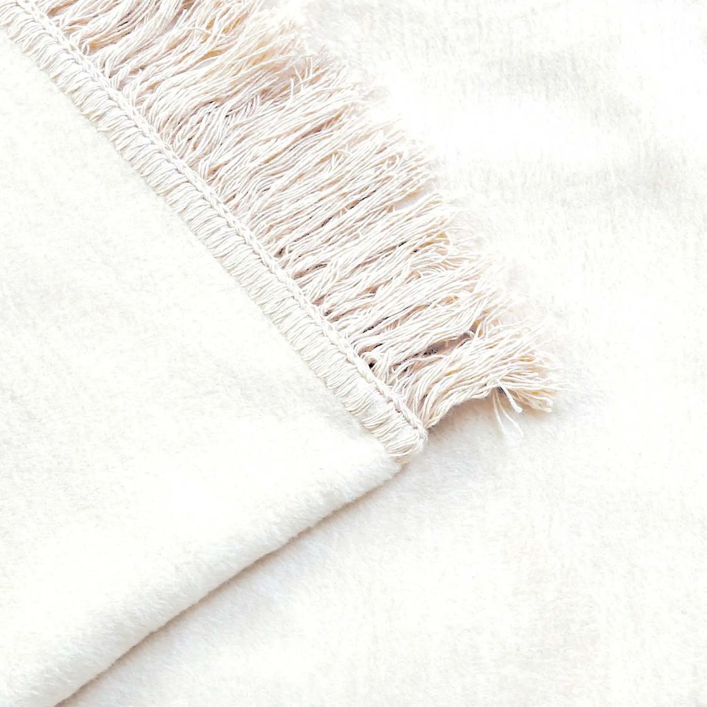 BAVLNENÁ DEKA COTTON CLOUD 150X200 CM BIELA