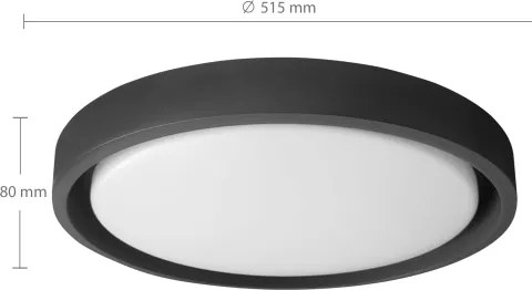 Brilagi -LED stmievateľné svietidlo MATTEO LED/60W/230V 3000-6500K pr. 51,5 cm čierna+DO