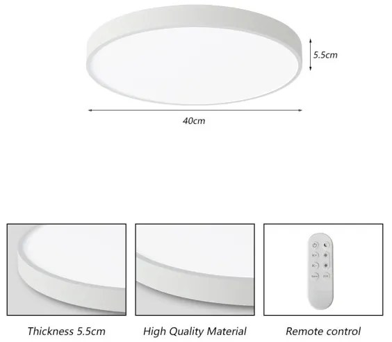 Immax NEO 07251L -LED Stmievateľné svietidlo SEMPLICI 36W/230V Wi-Fi Tuya bílá+ DO