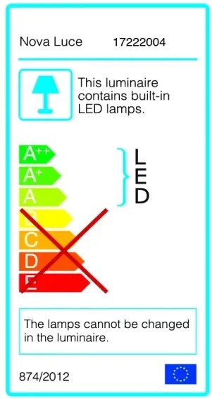 LED luster Aria 135W 80 chrome