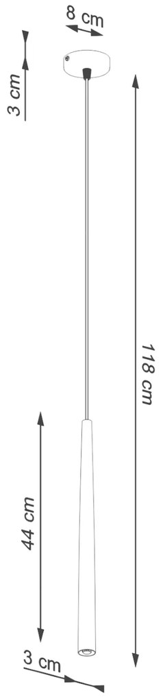 Závesné svietidlo Bliss, 1x čierne kovové tienidlo