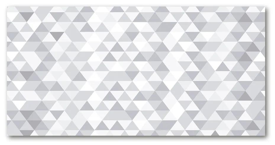 Moderný akrylový fotoobraz Sivé trojuholníky pl-oa-140x70-f-77999938