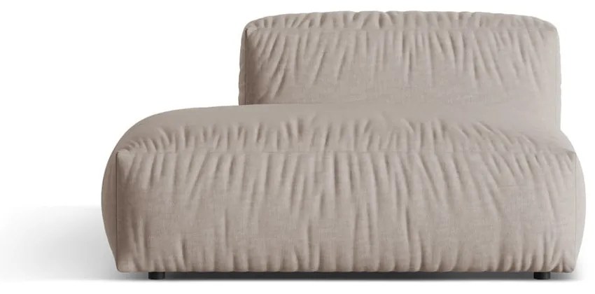 Béžový modul pohovky (ľavý roh) Martina – Micadoni Home
