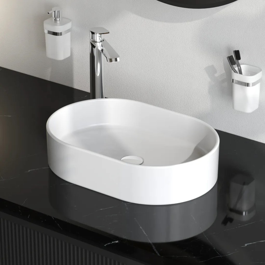 Pultové umývadlo AM.PM Func MFAWCC20500WG biele lesklé