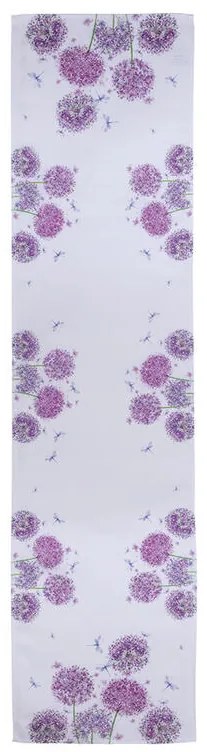Behúň na stôl KVET CESNAKU potlač 40 x 160 cm