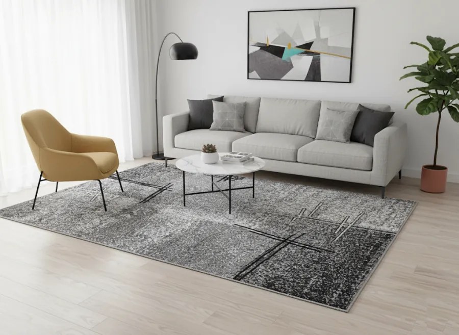 DC Koberec PP 011 sivá Rozmer: 160×220 cm