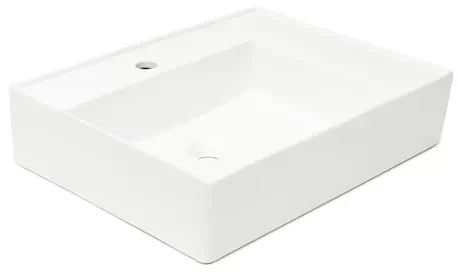 Umývadlo SAT Cube Way 60x46 cm otvor pre batériu uprostred SATCW6046P